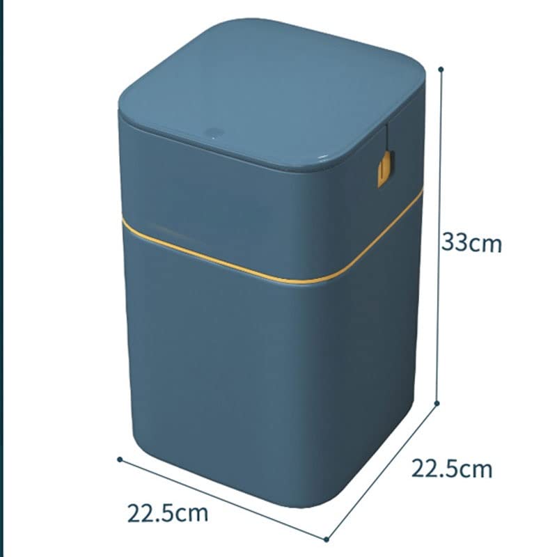 O lixo genigw pode estilizar a prensa de vedação para o banheiro de cozinha, armazenamento de balde de pó de poeira acessórios com lixo de tampa