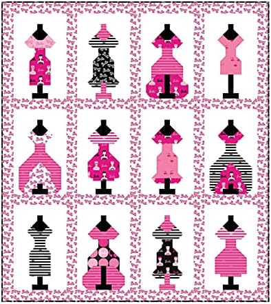 Riley Blake Designs Barbie Dress Up Quilt Kit 50in x 56in