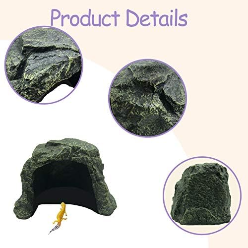 Reptile Rock Hideout Lizard Hide Cave Box Tartaru