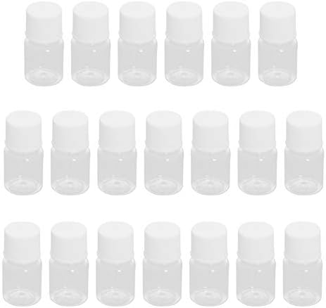 OTHMRO 100pcs 5ml garrafas plásticas laboratórios reagentes químicos reagentes químicos reagentes largo reagente reagente de polietileno amostra de vedação recipiente de armazenamento líquido para lojas de alimentos transparente