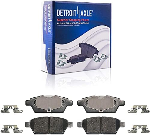 Eixo de Detroit - traseiro 11,02 Rotores de fenda perfurados + pastilhas de freio Substituição para Ford Fusion Lincoln Mkz Mazda
