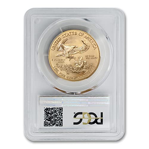 2014 W 1 oz polido American Gold Eagle SP-69 $ 50 PCGS Mint State