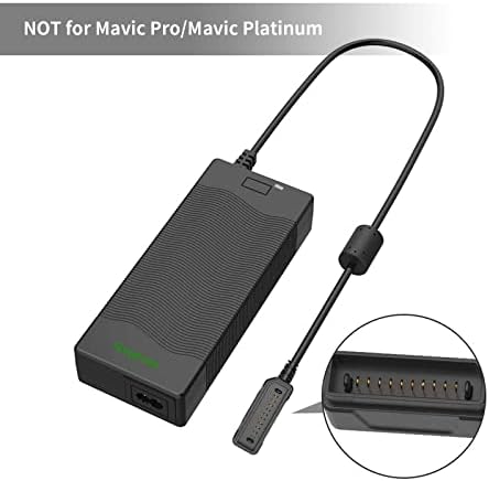 Smatree Battery Charger Compatível para DJI Mavic 2 Pro/Mavic 2 Zoom, 90W Rapid Intelligent Charging Adapter