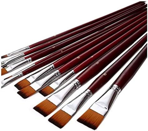 WBANI Nylon de nylon de duas cores caneta de pico de pico 12 conjuntos de escovas Art Brushes de tinta aquarela