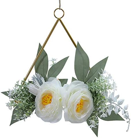 Caixas de flores brancas ousadas para arranjos decoração de parede grinalda de parede de imitação de metal decoração de flor de
