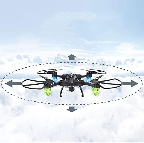 RC Drone com câmera-Recolência e aterrissagem de um clique com um drone voador com câmera HD, pressão do ar de altura fixa