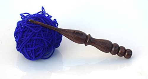 Caminho para a madeira Sen Wood Crochet Hook para tricô e crochê | Trocas e crochê para o trabalho de lã | Ganchos de crochê feitos à mão | Ganchos de crochê ergonômicos | Conjunto de 12 |