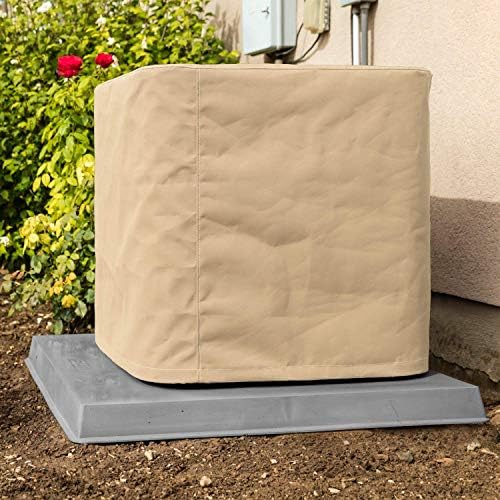 Sugarhouse Outdoor Air Conditioner Cover - tela marinha premium - feita nos EUA - garantia de 7 anos - 36 x 36 x 36 - tan