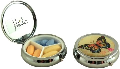 Caixa de comprimidos de grife de Houder - caixa de pílula decorativa com caixa de presente - carregue seus remédios com estilo