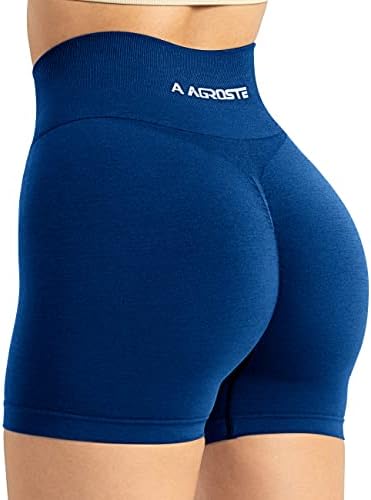 A Agroste Women 3,6 intensificam shorts de exercícios com bolsos com shorts de ginástica de levantamento de ginástica sem