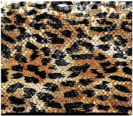 HTV estampado com leopardo - cobra preta de leopardo