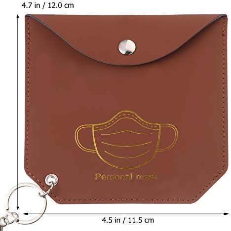 Toyandona PU PULA CABELA CABELAÇÃO BACA Organizer reutilizável pasta portátil Bolsa de armazenamento portátil Pouch Clip Keychain Coffee