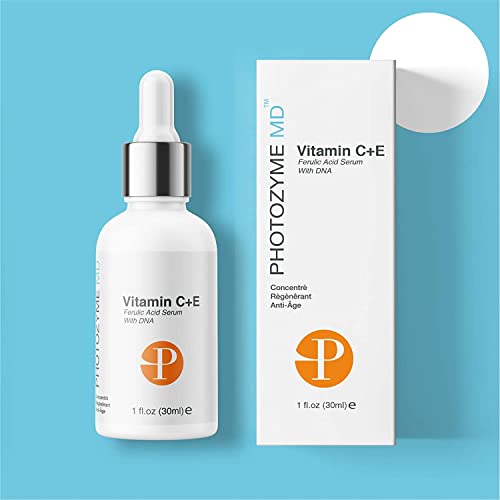 Fotozimática Anti envelhecimento Vitamina C + E Ácido ferúlico Face Skincare | Enzimas de DNA derivadas de plantas | Tratamento