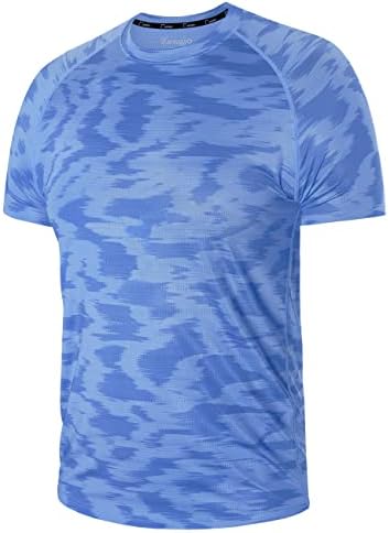 Camisas de treino masculino rápido seco de manga curta atlética de manga atlética Running Gym camiseta