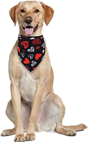 Dia dos Namorados Bandana Triângulo Bibs Acessórios para cachecol para cães gatos animais de estimação