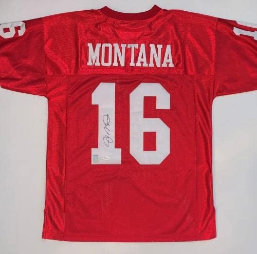 Joe Montana autografou o 49ers Mitchell & Ness 49ers Jersey assinou Spence JSA COA - Capacetes NFL autografados