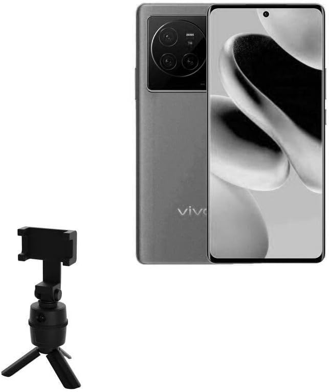 Suporte de ondas de caixa e montagem compatível com vivo x80 - suporte de selfie pivottrack, rastreamento facial mount stand stand para vivo x80 - jato preto