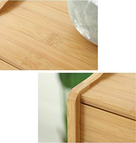 Yixin2013Shop Rack de sapato de bambu natural de bambu de 7 camadas com gavetas montagem simples monta