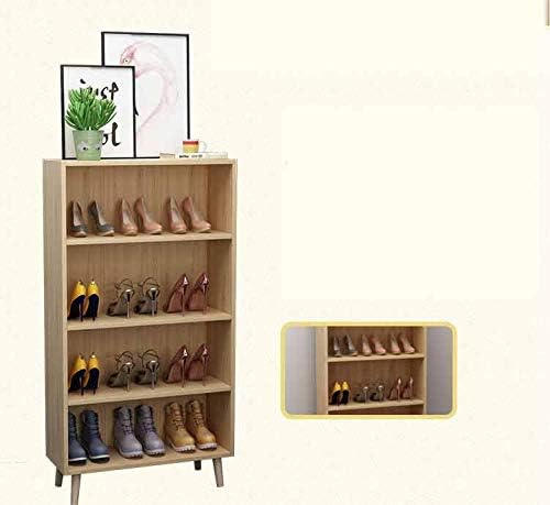 Tfiiexfl Rack de sapatos simples, montagem simples de várias camadas, gabinete econômico de sapatos de armazenamento doméstico, rack de sapatos multifuncionais, economia de espaço
