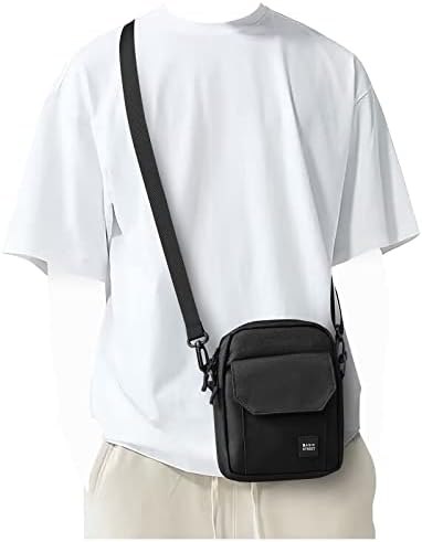 Bolsa crossbody pauback para homens, bolsa de carteira de passaporte de viagem para homens para celular, bolsa de ombro de bolsa