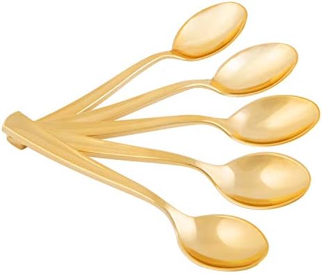 Luxe Party Milan Gold Plastic Spoons, um tamanho