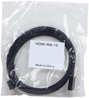 Nippon Labs HDMI-RM-10, Redmere HDMI Super Slim Cable 10 pés 36 AWG com Ethernet masculino para homem, preto