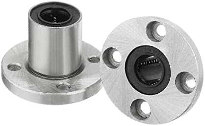 X-Dree lmf12uu 12mx21mmx30mm flange redonda rolamento de esfera de movimentação linear de movimentação 2 PCs (LMF12UU 12mm x 21 mm