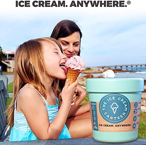 O resfriador de sorvete isolado de vácuo da cantina de sorvete mantém o sorvete congelado por horas, desfrute de sorvete