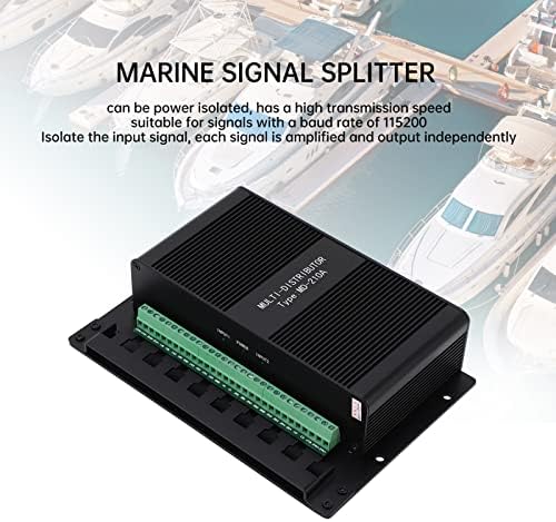 Divisor de sinal de barco, dados da NMEA para entrada de distribuidor de canal duplo marítimo 10 saída IEC61162-1 Isolamento padrão