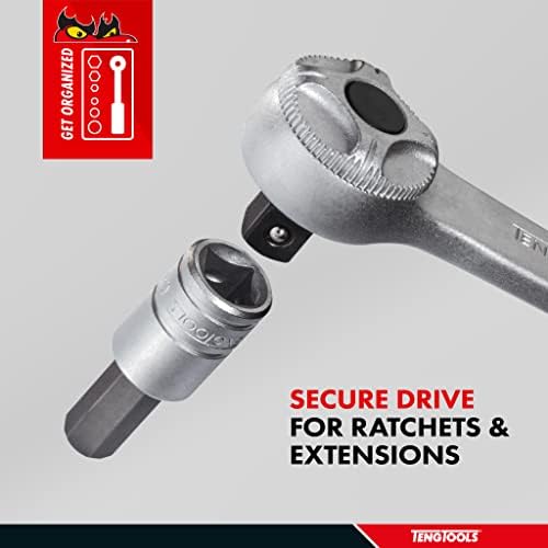 Teng Tools 5mm 1/2 polegada Métrica de acionamento HEX Chrome Vanadium Socket | Ferramenta mecânica | Ferramenta manual