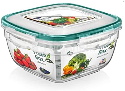 Recipientes de armazenamento de alimentos Plastart Plástico hermético para organização de despensa e cozinha, lancho