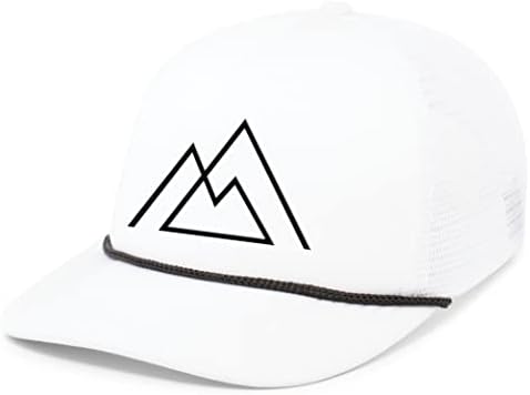 Heritage Pride mens de montanha geométrica ao ar livre chapéu de corda chapéu de espuma bordada de malha frontal traseira