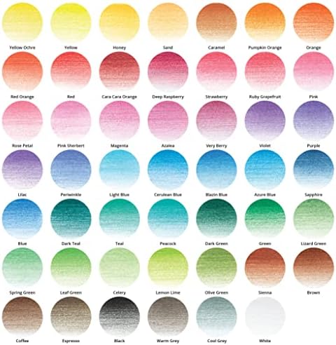 ARTPOP! Lápis coloridos, 48 ​​cores, liso e misturável, núcleo de 3 mm resistente à quebra, forma de hexagon, cores vibrantes para