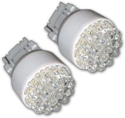 TuningPros LEDBL-3156-W19 Backup de lâmpadas LED reversas 3156, 19 LED White 2-PC Conjunto