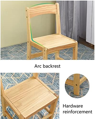 Sawqf Mesa de madeira e cadeiras Sawqf Set Student Study Table Home Levanting Wooden Safety Reting Desk Combination With