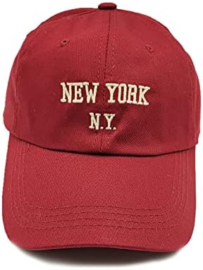 Capinho de beisebol de algodão de Nova York Unissex Ajustado Ajustado Snapback Hat vintage Classic Dad Hats Outdoor For Men Mulheres