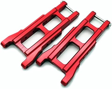 Braços de suspensão dianteira ou traseira de alumínio para Traxxas Slash 4x4 Rustler Stampede XO-1 3655x Red