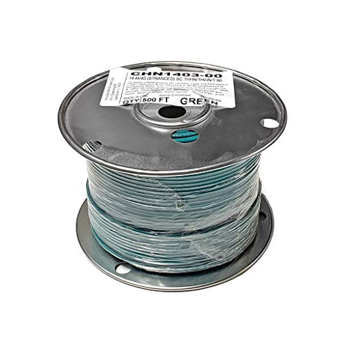 Paladin 14 AWG Gão de cobre Fio encalhado de 500 'pés thhn/thwn 600 volts - Feito nos EUA - Ul listado