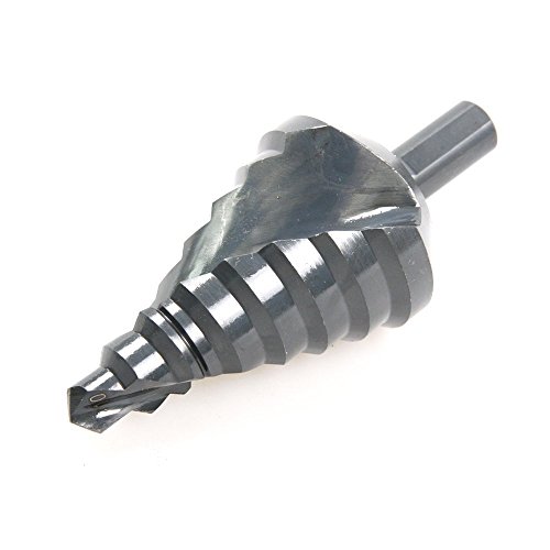 Greante espiral de pré-amor hss hss ladder sted drill bits definido para fura de madeira de metal poço de broca de broca, 10-45mm