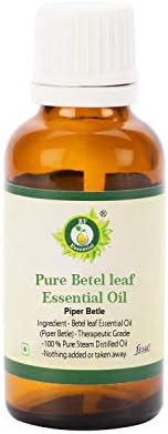 Óleo essencial de folha de betel | Piper Betle | Óleo de folha de betel | puro natural | Vapor destilado | Grau terapêutico