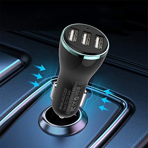 Carregador de carro USB [5-Pack], Bralon 24W/4.8A Carregador de carro rápido compatível com telefone 12/12 mini/11 pro max/xs/xs