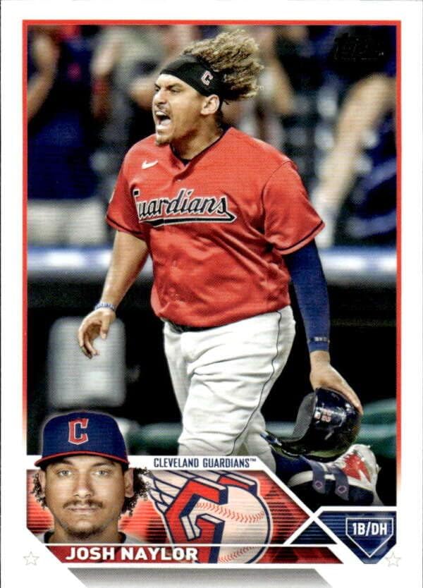 2023 Topps 91 Josh Naylor NM-MT Cleveland Guardians Baseball Cartão de Comércio MLB