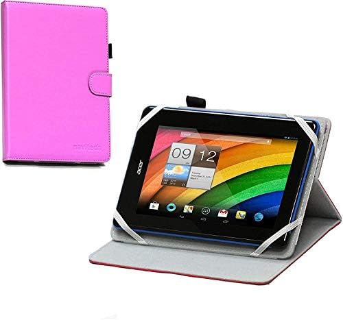 Capa de couro faux roxo Navitech - compatível com o tablet Acer Chromebook Tab D651N 9,7