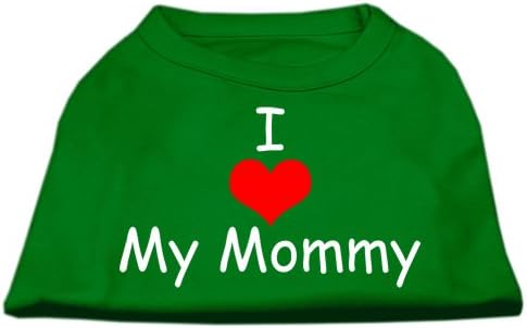 Eu amo minhas camisas de impressão de tela mamãe esmerald verde xxl