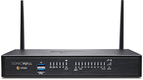 Sonicwall TZ570-W Appliance de segurança de rede e atualização segura de 3 anos e edição avançada