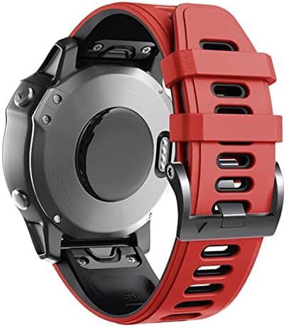 Bneguv 26 22mm Oficial do mesmo parágrafo Strap Silicone Band para Garmin Fenix ​​6x 6 6s Pro 5x 5 Plus HR Enduro Rampa