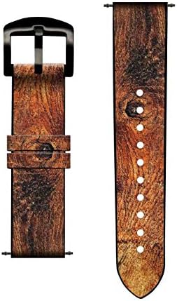 CA0156 Wood Skin Graphic Leather Smart Watch Band Strap for Wristwatch Smartwatch Smart Watch Tamanho