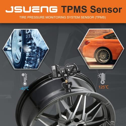 JSUENG TPMS Sensor Compatível para 2017-2021 Chrysler Pacifica, -2021 Dodge Durango, Sensor do sistema de monitoramento de pressão dos pneus 433MHz OE#68313387AB 68105280AG 68336101AA