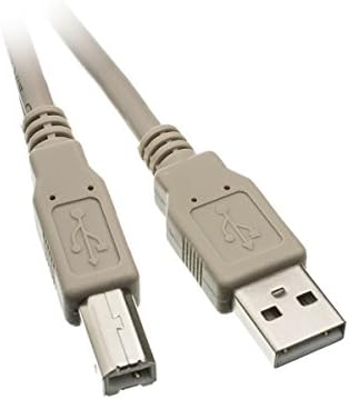 ACL 10 pés USB 2.0 Um cabo masculino para B, Cabo de Impressora/Dispositivo, cinza, 10 pacote