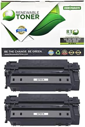 Substituição de alto rendimento de cartucho de toner compatível com toner renovável para HP 51x Q7551X para Laserjet